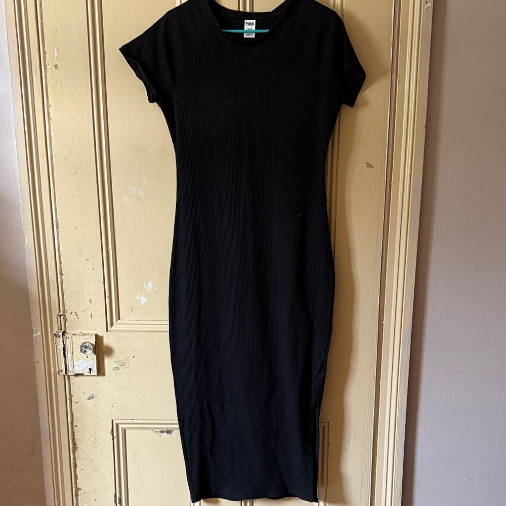 PINK Victoria's Secret Classic Black Maxi Dress